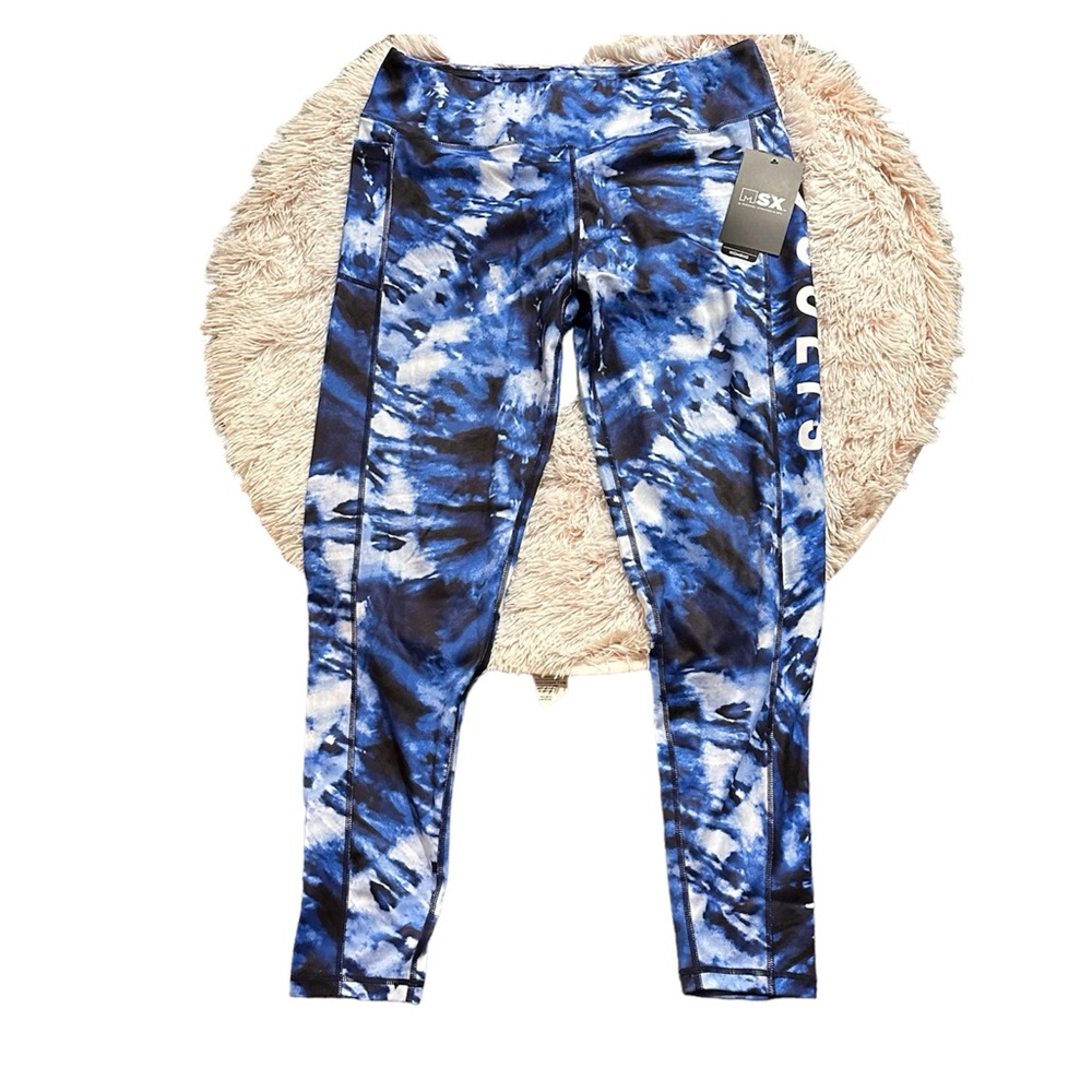 MSx NFL Indianapolis Colts tie dye compression leggings new XL